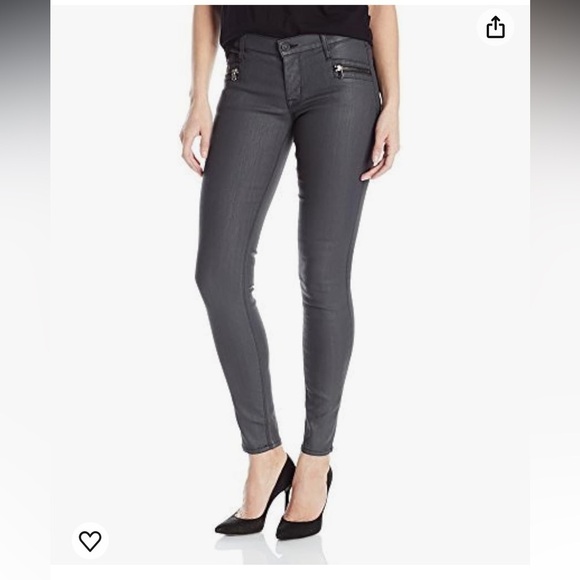 Hudson Spark Super Skinny Jeans Women's 29 Front Zippers w4056dcm Mid Rise‎ - Picture 1 of 10